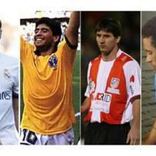  بزرگان فوتبال پوشیدن پیراهن رقیب مسی اتلتیکو مادرید، جرارد رئال مادرید