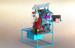 نمای بیرونی موتور توسط نرم افزار سالیدورکس