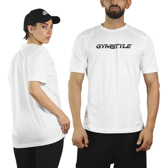 تیشرت ورزشی اسپرت جیم استایل مدل HS-345 سفید