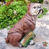 فیگور حیوانات ماکت سگ بولداگ اسباب بازی نرم و گوشتی بزرگ Bulldog dog figure﻿﻿ 770