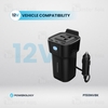 شارژر فندکی و چند راهی برق خودرو پاورولوژی Powerology 150W Power Inverter P150INVBK توان 150 وات