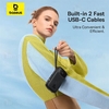پاوربانک 20000 بیسوس Baseus QPow 2 P10055009113-00 توان 30 وات با کابل متصل