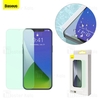 پک 2 تایی محافظ صفحه شیشه ای ضد اشعه بیسوس Baseus SGAPIPH54N-LP02 Apple iPhone 12 Mini Green Glass