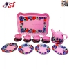 اسباب بازی چایخوری فلزی کودک با سینی Childrens tin tea set 9984