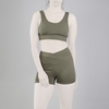 ست نیم تنه و کشاله بند ورزشی زنانه لولولمون مدل ۵۶۶۵ زیتونی