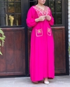  ماکسی نخی گلدوزی دوجیب 4122