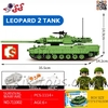 لگو تانک کنترلی جنگی بزرگ لئوپارد 2 برند سمبوبلاک SEMBO BLOCK 711002
