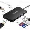 هاب 7 پورت Type C لنوو Lenovo S707 7 in 1 Type C HUB Adapter HDMI PD3.0 SD/TF Reader