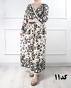 پیراهن نخی چپ و راستی حاشیه دار(حراج یک هفته ای) 6928