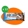 پکیج شکلات پروتئین بار کوامترکس مدل ZERO BAR کوکی‌کرم دار ۶۰ گرمی بسته ۱۲ عددی