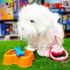 سگ رباتی پشمالو موزیکال قلادهدار بزرگ رنگ سفید مدل FURRY PETS 55F8 – نرم، سنسوردار و مناسب هدیه کودک