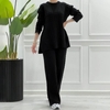 ست بافت بلوز و شلوار زنانه Gloria_Black مدل 3719