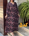  پیراهن مامان سایز هندی آستین بلند 6143