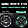 برچسب شبرنگ چرخ خودرو Fluorescent مدل 3582