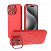 قاب سیلیکونی مگ سیف آیفون Apple iPhone 16 Pro Max Corrugated MagSafe