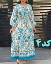  پیراهن فلور حاشیه دار بندی 6136
