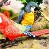 فیگور حیوانات ماکت طوطی ماکائو آبی طلایی 2594 Fiqure Parrot Macaw