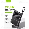 پاوربانک 20000 باوین Bavin PC1023S Fast Charge توان 22.5 وات همراه با کابل متصل