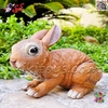 فیگور حیوانات ماکت خرگوش قهوه ای اسباب بازی نرم و گوشتی بزرگ Fiquer of Rabbit﻿﻿ 589