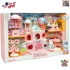 اسباب‌بازی خرگوش سیلوانیان با خانه قلعه‌ای، غرفه خوراکی و وسایل شهربازی رنگارنگ Sylvanian Families 6698