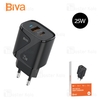 شارژر دیواری بیوا Biva HC-38 PD QC3.0 Fast Charger توان 25 وات