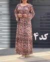  ساحلی فلور پلنگی کمربند مشکی 4168