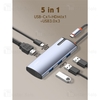 هاب 5 پورت تایپ سی الدینیو LDNIO 5in1 Type-c Hub Adapter DS-15H توان 100 وات