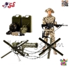 اکشن فیگور سرباز جنگی با تجهیزات کامل و خمپاره‌انداز – M&amp;C TOY مدل World Peacekeepers 90601