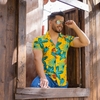 بلوز مردانه آستین کوتاه Hawaii مدل 1299