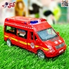 ماشین فلزی آمبولانس و پلیس اسباب بازی سری مشاغل Police car and Ambulance A0608