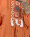 پیراهن ساحلی بابوس گلدوزی 4004