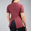 تیشرت ورزشی زنانه نایک مدل mub-7221 بادمجانی