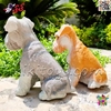 فیگور حیوانات ماکت سگ اشنایزر اسباب بازی نرم و گوشتی بزرگ Schnauzer dog figure﻿﻿ 768