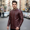 کاپشن چرم مردانه Crimson مدل 3703