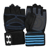 دستکش بدنسازی آندر آرمور مدل Clutch Fit-503 مچ بند دار آبی