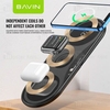 شارژر وایرلس باوین Bavin PC817 3 in 1 wireless charger توان 15 وات با قابلیت شارژ اپل واچ