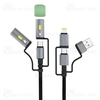 کابل چندکاره بیوا Biva C-39 6 in 1 Multifunction Data Cable طول 1.2 متر توان 60 وات