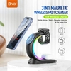 استند و شارژر وایرلس چندکاره مگنتی بیوا Biva WLC-13 3in1 Fast Wireless Charger با امکان شارژ اپل واچ