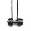 گردنبند استیل طرح دمبل سنگین زنجیر دات مدل ۲۲۶۱۲