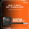 شارژر دیواری بیوا Biva HC-59 GaN Fast Charger توان 65 وات همراه با کابل جمع شونده