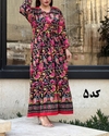 پیراهن فلور ارکیده(تخفیف یک هفته ای) 6115