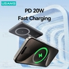 پاوربانک وایرلس فوق نازک 5000 مگنتی یوسمز USAMS CD220 توان 20 وات