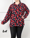  شومیز نخی طرح دار 6987