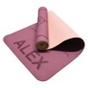 مت یوگا و پیلاتس سوپر اکو فرندلی دو رو مدل Plus-Flower ضخامت ۸ میلی متر کاوردار