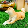 فیگور حیوانات ماکت سگ شیبااینو اسباب بازی خوابیده 2955 Shiba Inu