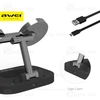 استند و شارژر وایرلس چندکاره اوی Awei W22 4 in 1 توان 15 وات با قابلیت شارژ اپل واچ