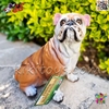 فیگور حیوانات ماکت سگ بولداگ اسباب بازی نرم و گوشتی بزرگ Bulldog dog figure﻿﻿ 770