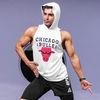 رکابی کلاهدار ورزشی مردانه شیکاگو بولز مدل PY-Bulls 1408 سفید