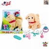 سگ رباتی پشمالو قلاده دار موزیکال بزرگ مدل Pet Play Set T830