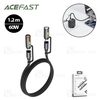 کابل Type-C به Type-C چندکاره ایس فست ACEFAST J4 Acewire Pro طول 1.2 متر توان 60 وات